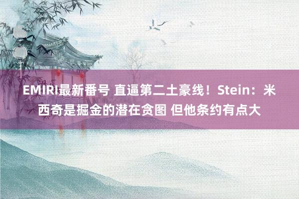 EMIRI最新番号 直逼第二土豪线！Stein：米西奇是掘金的潜在贪图 但他条约有点大